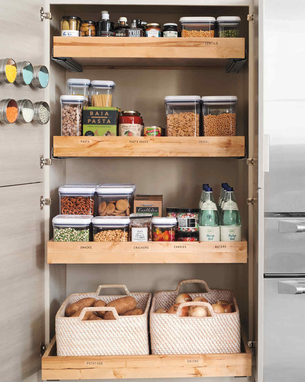 Find some storage pantry shelving for
  your kitchen