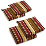 patio chair cushions blazing needles outdoor all weather uv resistant 4-piece patio chair cushion  set YQJNFBR
