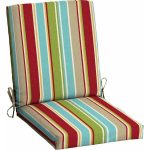 patio chair cushions mainstays outdoor patio dining chair cushion, red tropical HAQSTBV