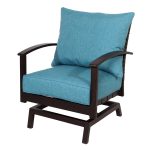 patio chairs allen + roth atworth 2-count brown wicker patio conversation chairs with  peacock HRMTFDQ