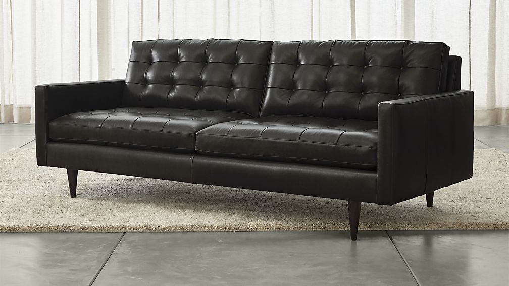 petrie leather sofa ... UKOAYMG