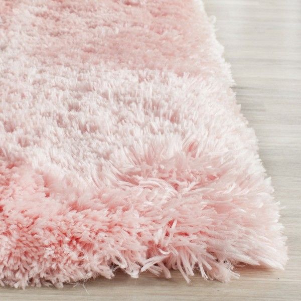 pink rugs safavieh handmade arctic shag pink polyester rug ($64) ❤ liked on polyvore CWWPTPL