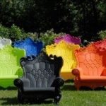 plastic patio chairs plastic chairs, believe it or not! so cute for a EMMCVKI