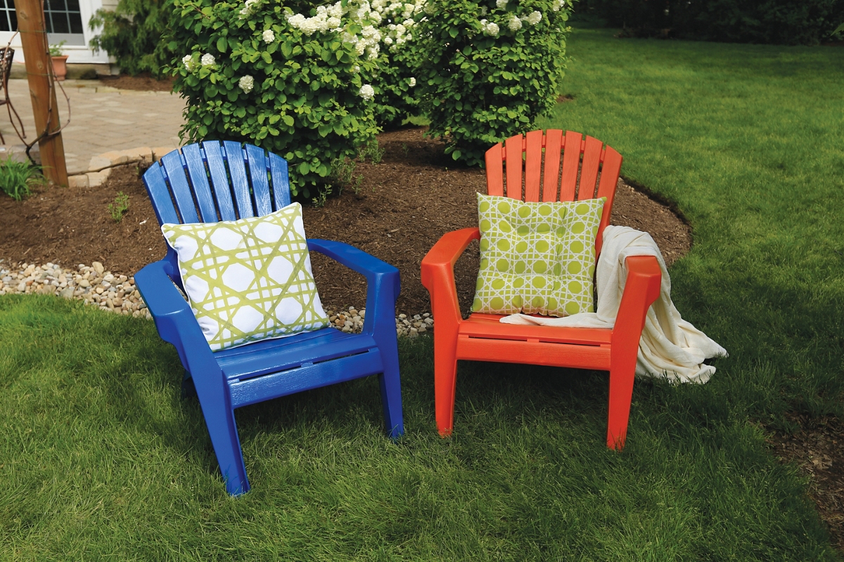 Decorate your outdoor plastic patio
  chairs