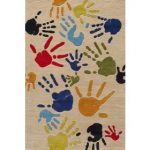 playroom rugs ... ivory finger paint rug YCMBAXO