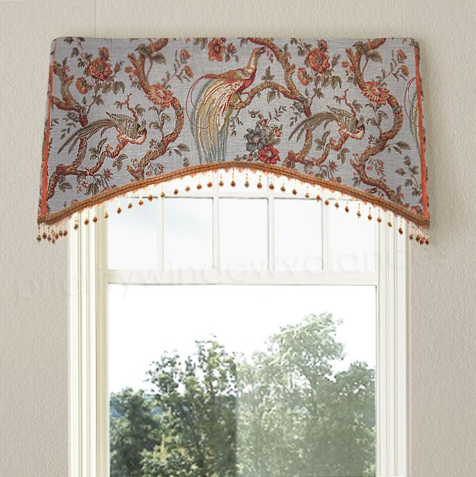 priority window valances | custom valances | arched kick pleat valance | XNUJAHN