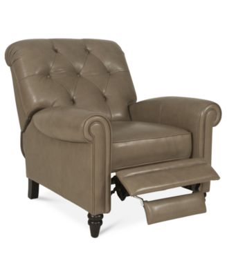 recliner chairs martha stewart collection leather recliner chair, bradyn 36 BJEIZTT
