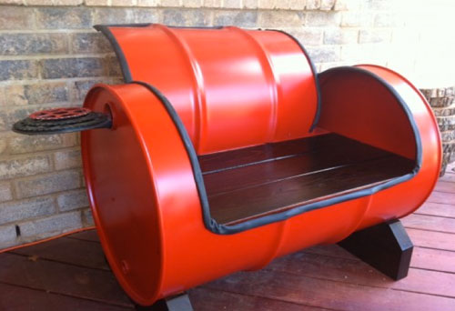 recycled furniture idea with red keg CBLPGVM