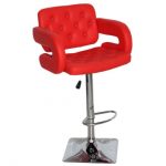 red bar stools olivia adjustable swivel bar stool (olivia red bar stool) (faux leather) IHAVQFZ