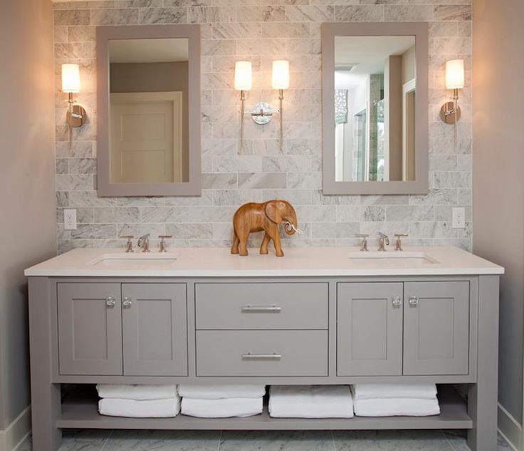 Designs for double sink vanity