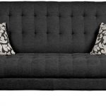 retro sofa in charcoal fabric cover LVHQAOS