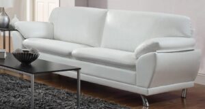 robyn white leather sofa FUFDXCQ