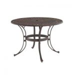 round patio table biscayne 48 in. bronze round patio dining table NMRUNDX