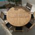round patio table royal teak round drop leaf patio dining table - patio dining tables at KZQQFNS