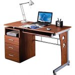rta products techni mobili computer desk with storage, mahogany  (rta-3520-m615 VKBZGJF