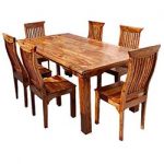rustic dining table rustic solid wood dining table u0026 chair set furniture GAHXBKH