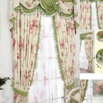 shabby chic curtains shabby chic curtain with floral pattern and green color ETHYHFX