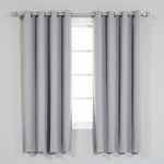 short curtains coolidge basic solid blackout thermal grommet curtain panels (set of 2) LIPBUMY