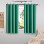 short curtains flamingop room darkening blackout curtains window panel drapes - (turquoise  color) 1 TMLORIK