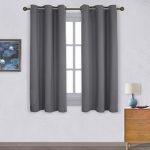 short curtains nicetown thermal insulated grommet blackout curtains for bedroom (2 panels,  w42 x JPLLUKT