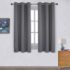 short curtains nicetown thermal insulated grommet blackout curtains for bedroom (2 panels,  w42 x JPLLUKT