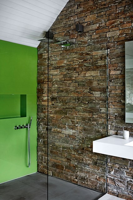 shower room ideas green in shower room EHGYCXB