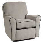 silver and slate cottage glider recliner PQSFFXH
