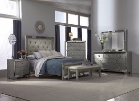 silver bedroom furniture angelina bedroom collection - value city furniture-queen bed $999.99 WEVGHTG