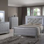 silver bedroom furniture martina queen/king bedroom set - ma7000 - myco - silver - led lights GCVITZG