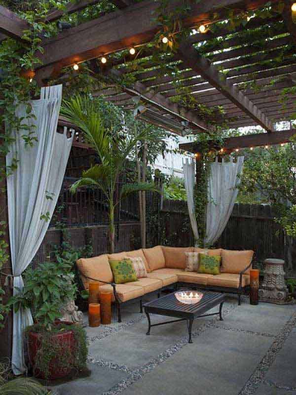 small backyard ideas 26 jaw dropping beautiful yard and patio string lighting ideas for a small XYCNGGY