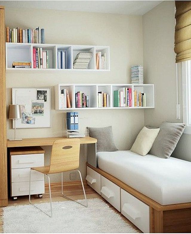 Ensure to make right use of small spaces
for small bedroom ideas
