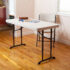 small folding table lifetime 4u0027 adjustable folding table, white granite ICKHAUR