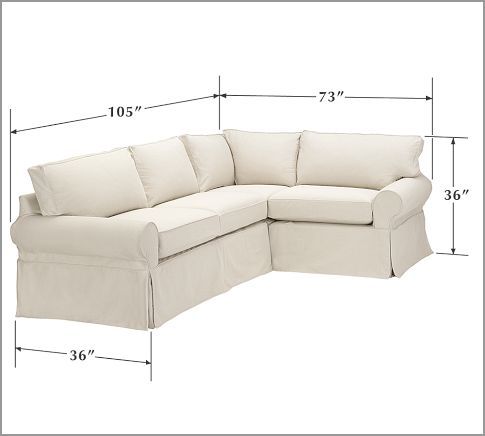small sectional sofas pb basic 3-piece small sectional | pottery barn | iu0027m thinking this LBNYCDM