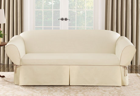 sofa slipcover cotton canvas sofa slipcovers WLRNAGF