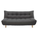 sofabed kota charcoal fabric 2 seater sofa bed RHXPTUB