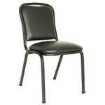 stackable chairs mgi commercial quality vinyl stack chair, black YWOBPXW