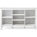 stafford large horizontal bookcase - white JOXTKHE