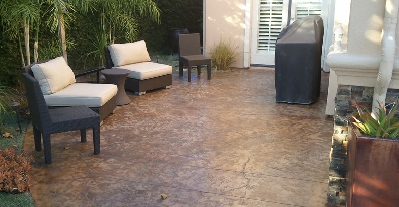 stained concrete patio brown textured concrete patio concrete patios stained concrete originals  los angeles, ca KCTZRXK