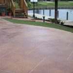 stained concrete patio red stain, sawcut grout lines concrete patios artistic concrete floors llc  madisonville, ESQZNYF