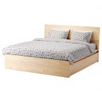 storage beds malm high bed frame/2 storage boxes, white stained oak veneer, luröy height IKJSPOP