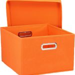storage boxes home storage box - orange (set of 2) image FOGZODP