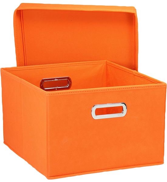 storage boxes home storage box - orange (set of 2) image FOGZODP