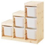 storage furniture trofast storage combination, pine light white stained pine, white width: 37   VRARVQR