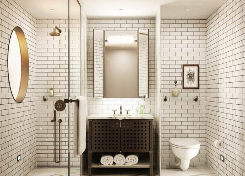 subway tile bathroom clean and crisp outlook is a courtesy of the white subway tiles that KHDRMGZ