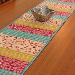 table runners use all my material scraps.... table runner- love the colors OGGJPEV