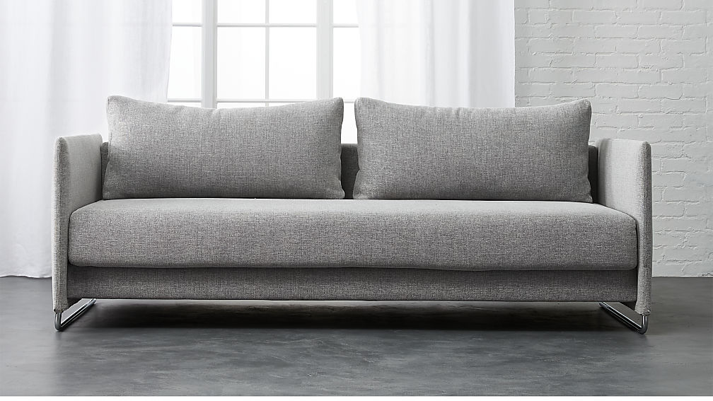tandom microgrid grey sleeper sofa ... YFPSPBU