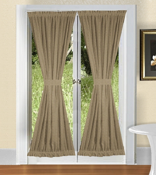 taupe french door curtains OIJYCIG