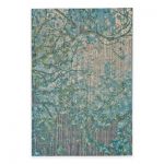 teal rugs feizy keaton branch 5-foot 3-inch x 7-foot 6-inch MEBYOSX
