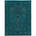teal rugs overdye teal 5 ft. 3 in. x 7 ft. area rug VYDZRIW