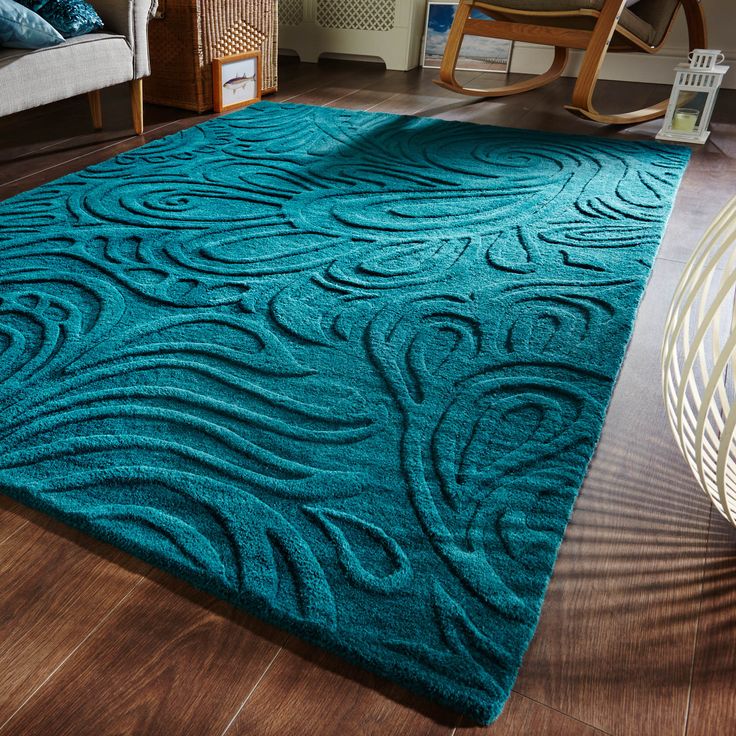 Choose teal rug for your beautiful house